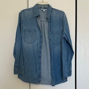 Old Navy Women’s Casual Denim Button Down Shirt